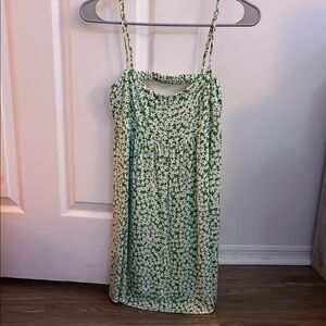 Floral Green Dress